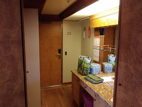 Entry into cabin.