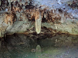 Inside the Jade Cavern near Cozumel