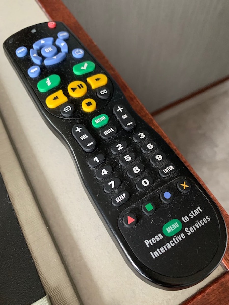 TV remote not cleaned