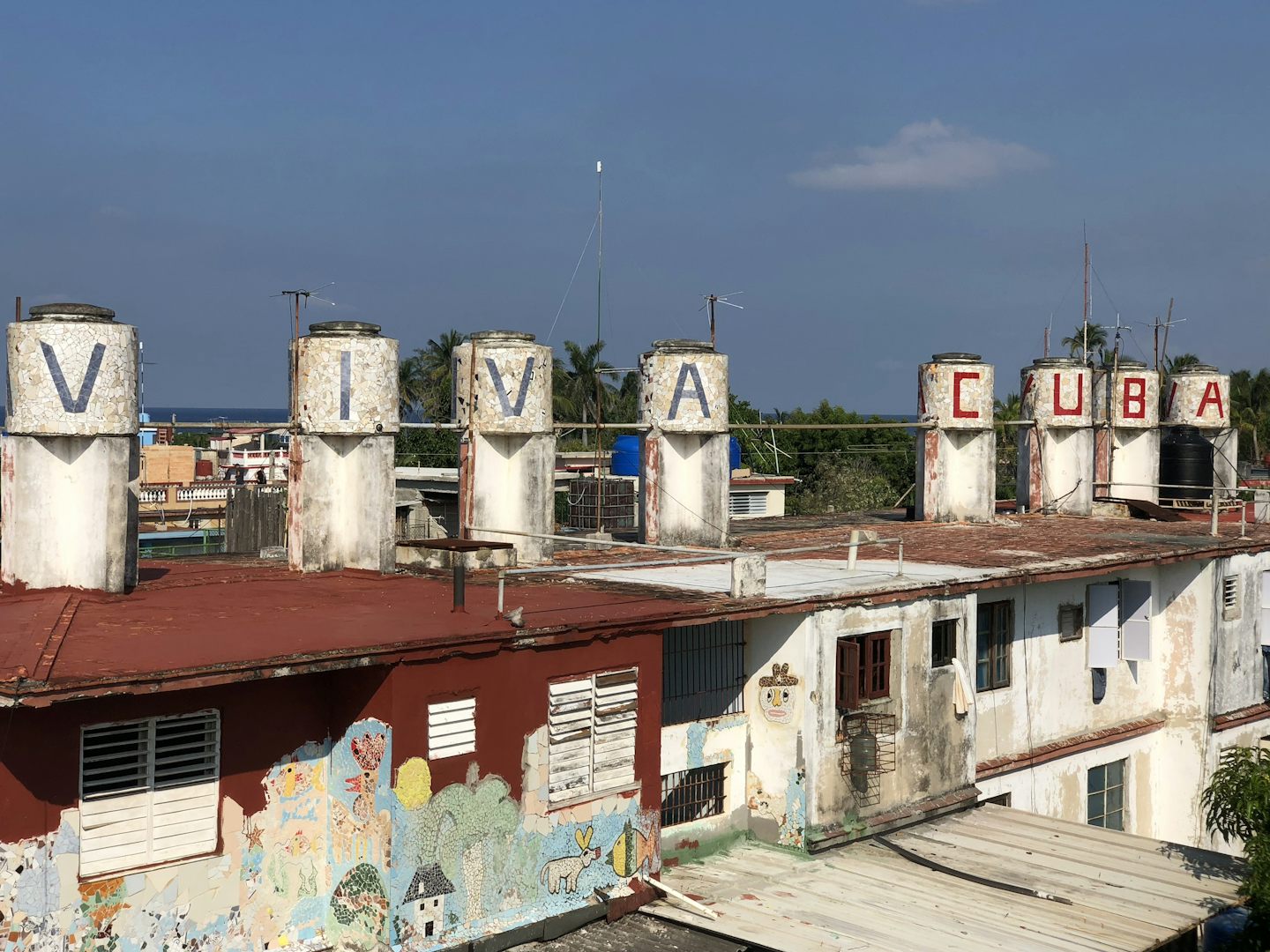 Rooftop at Fusterlandia.  Havana, Cuba