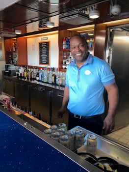 Best Bartender on Majesty! Allan at the Pool Bar!