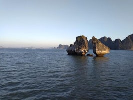 "Kissing Rocks" at Ha Long Bay