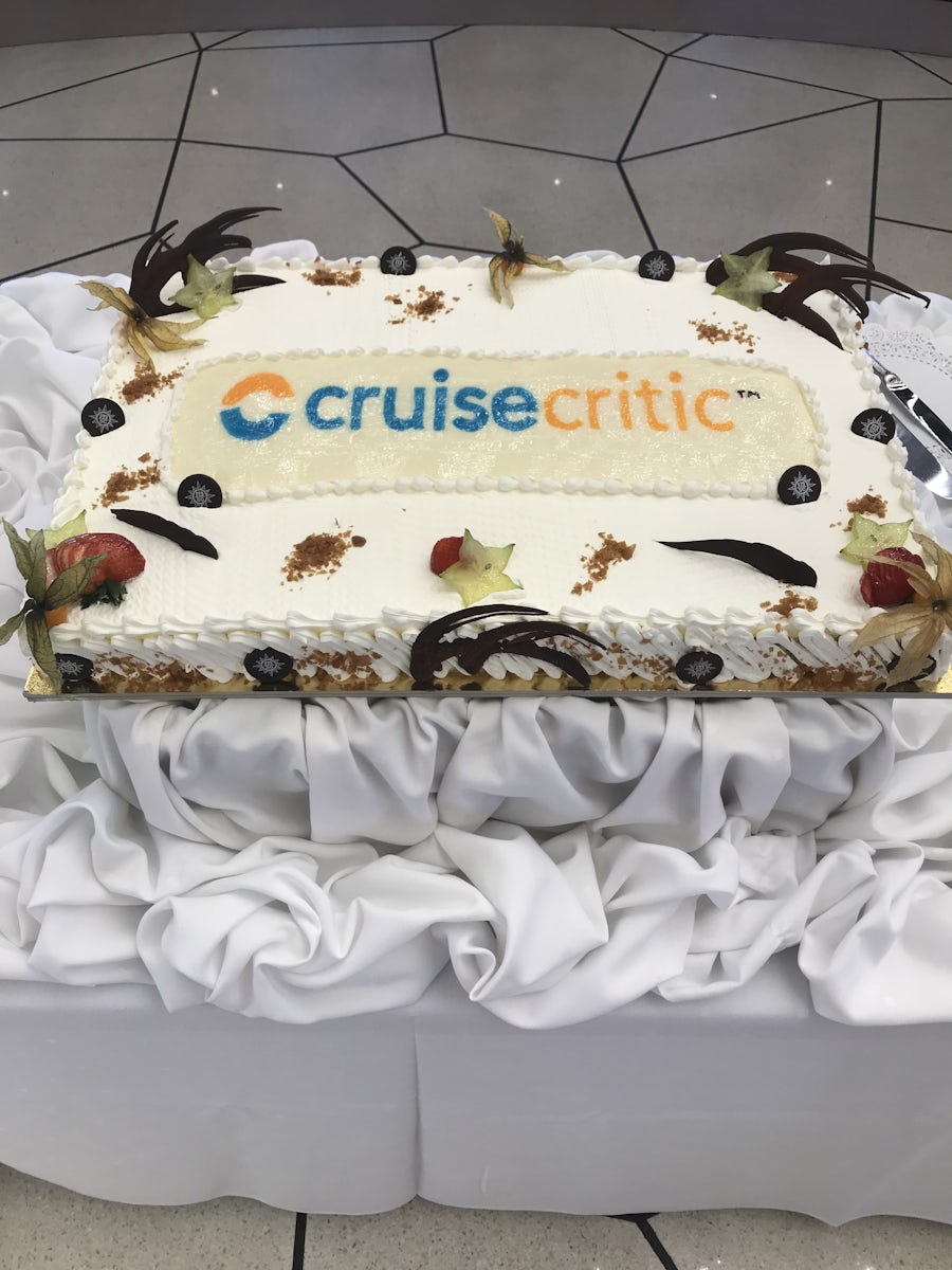 Cruise Critic cake. Of all the cruises we have been on MSC by far makes the