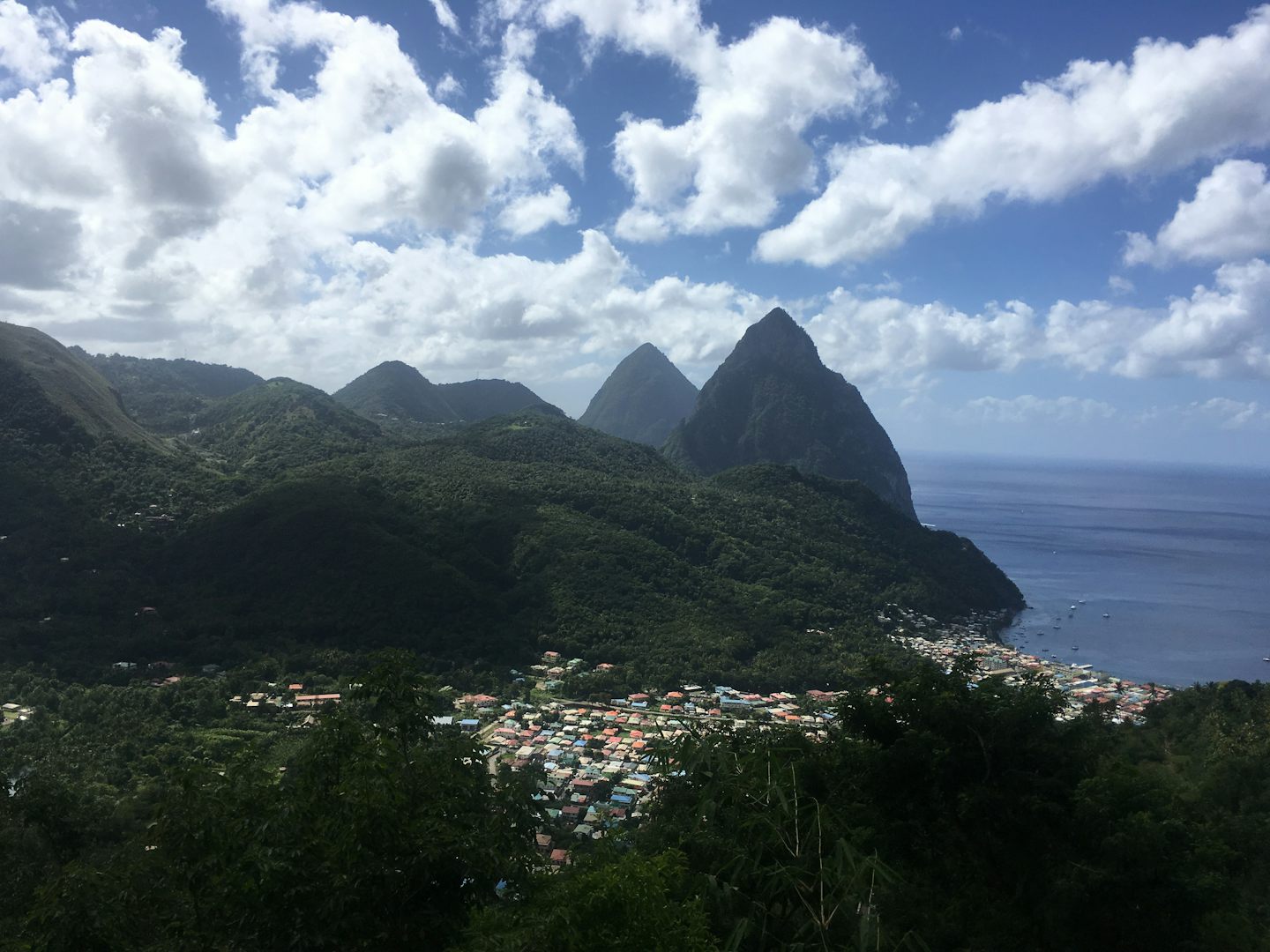 The pitons St. Lucia