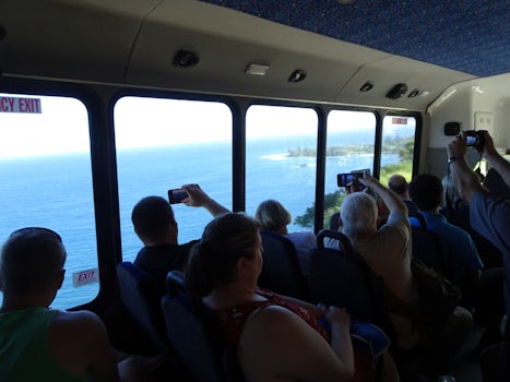 Views from van with Polynesian Adventure Tours. Jennifer knows the road lik
