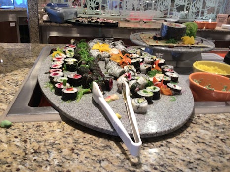 Suchi served for lunch in Buffet