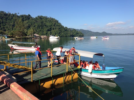 Santo Tomas de Castillo, Rio Dulce river tour excursion purchased on-site w