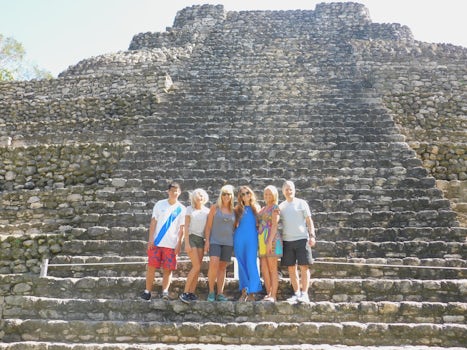 Costa Maya Mayan Ruins. Do not miss them. 3 Temples like this.