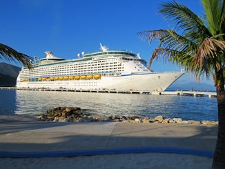 Ship in Labadee, Haiti