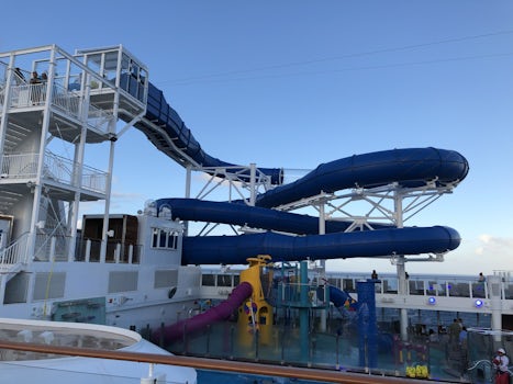 One of the fun water slides.