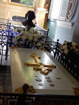 Tomb of Czar Peter the Great in Peter & Paul Cathedral.