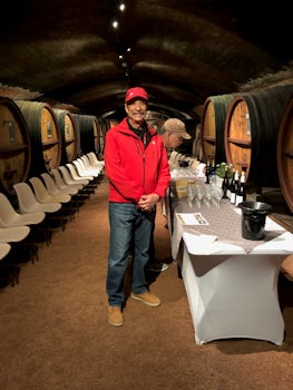 One of two private wine tours. Here we are in the cave.
