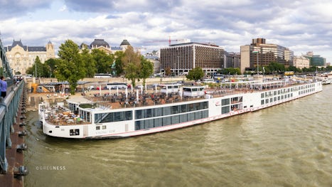 Our boat in Budapest.