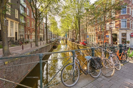 Canal scene, Amsterdam.