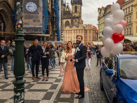 A Prague Old Town wedding.