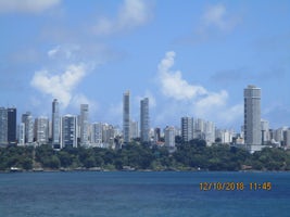 Salvador da Bahia skyline from ship