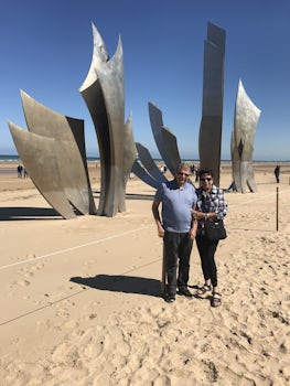 Dave & Darlene on the Normandy Beach