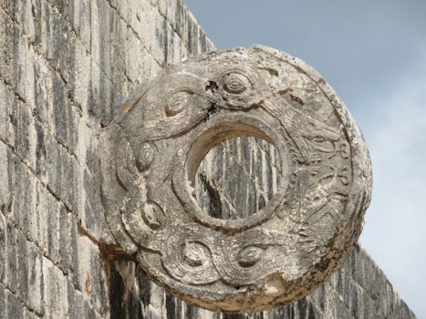 Mayan game court ring at Chichen Itza