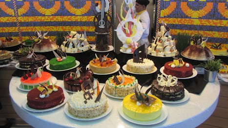 Oceanview Cafe dessert spread