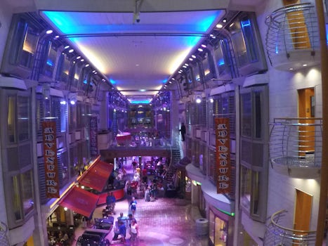 This is the Royal Promenade, which is like a mall.