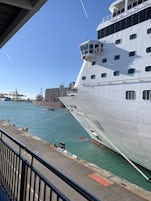 Docked in Genoa Italy