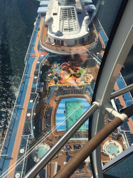 View of top deck from the North Star