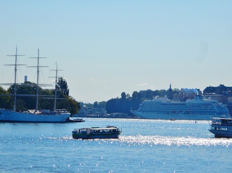 Viking Sky docked in Stockholm, Sweden