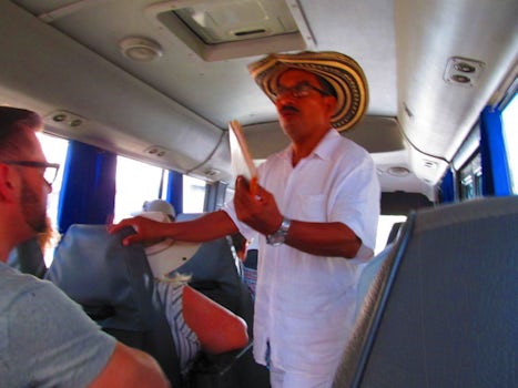 Tous, our guide in Cartagena