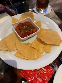 This is how many chips I was served in the Sports Bar. Many times. Same chi