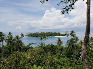 View from hike to top of Kitava Island