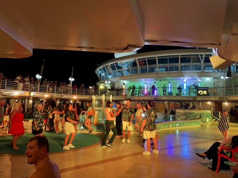 New Year's Eve party on the Lido Deck