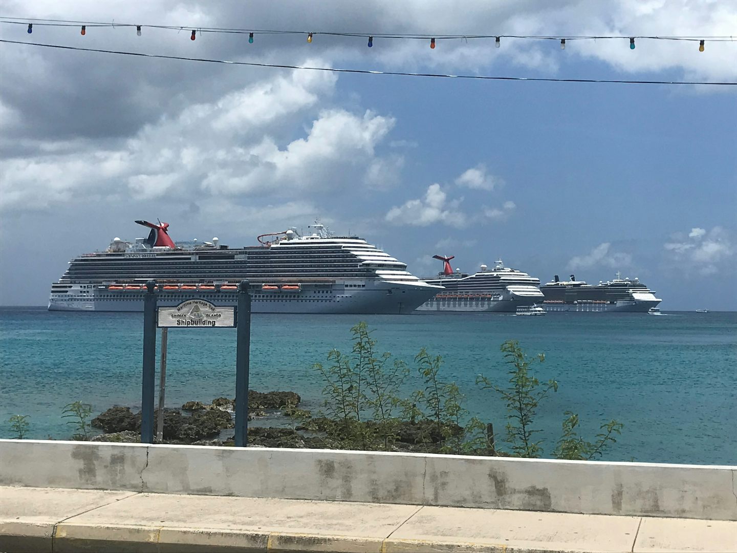 Cruise ship parking, Grand Cayman.