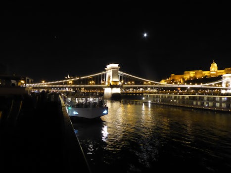 Leaving Budapest, Chain Bridge and Buda Castle
