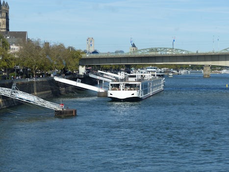 Where I was hoping to be docked in Cologne - by the Chocolate Museum.  Not