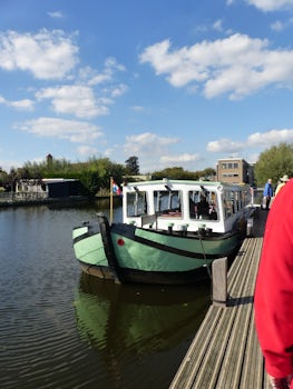 Vintage Barge for the optional excursion in Kinderdijk