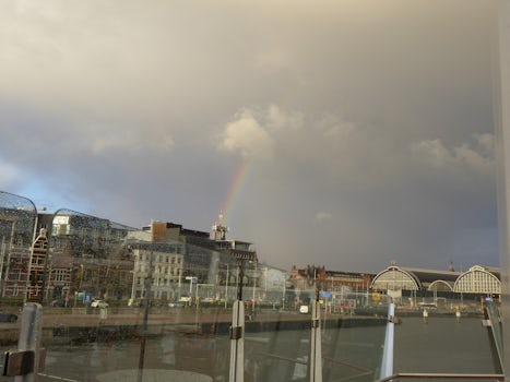 And Amsterdam put up a rainbow for us