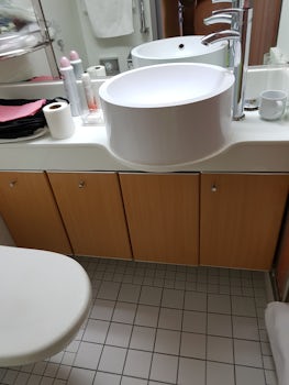 Total area in the bathroom