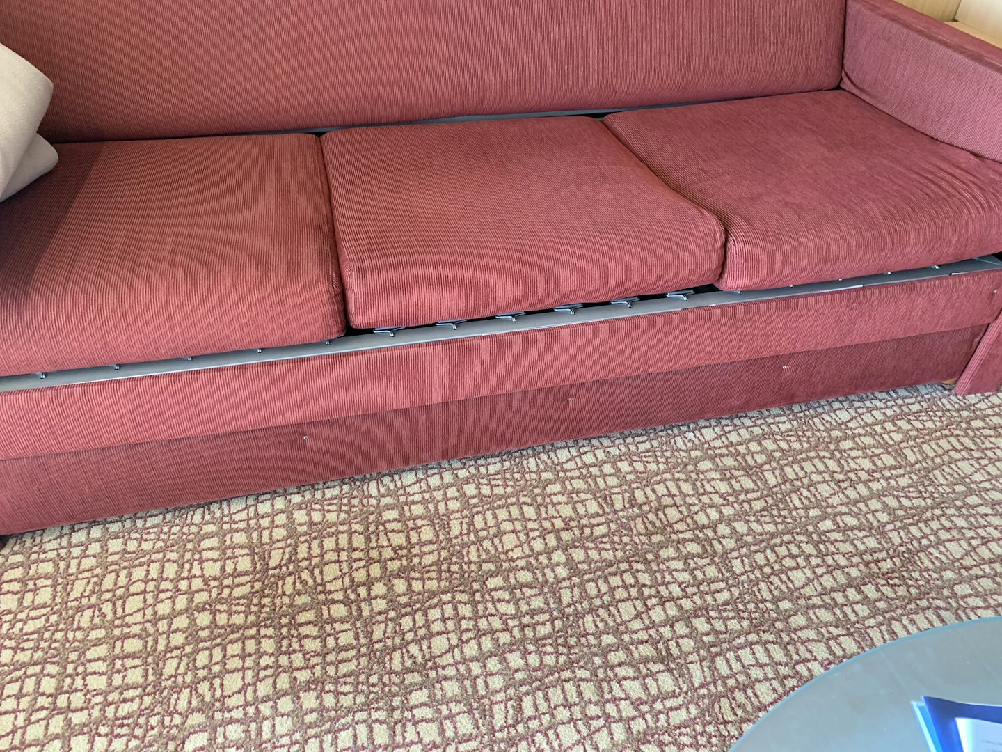 Worn out couch