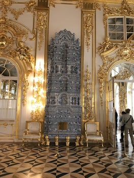 Inside Catherine’s Palace, St. Petersburg.