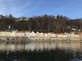 Floating beside Passau, Germany