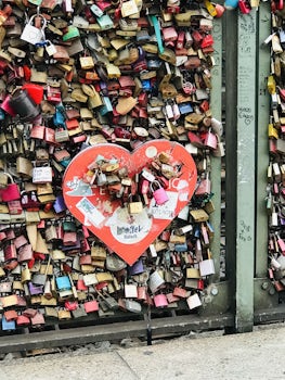 Love lick bridge in Cologne. Our lock is on there forever!❤️