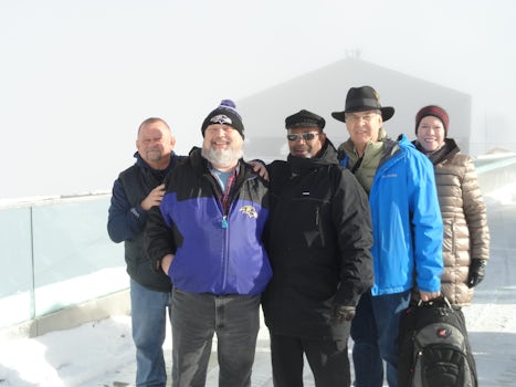 Guys in our group at the Alps