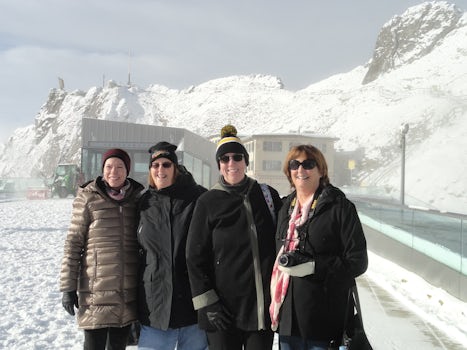 Ladies in our group at the Alps