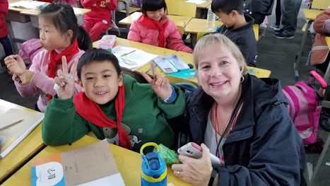 Primary school visit in Jingzhou