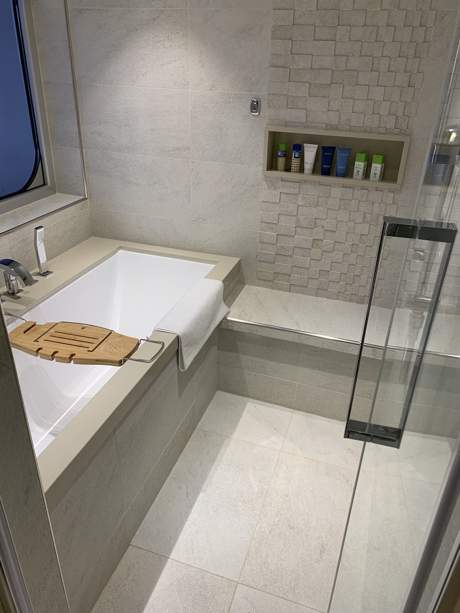 Explores suite tub/shower room