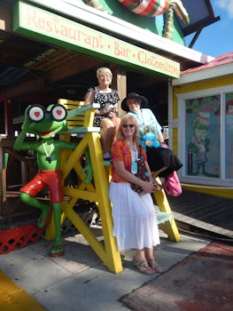 At Senor Frogss in Freeport, Bahamas.