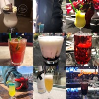 Some of the photogenic drinks I tried across all 17 bars/lounges