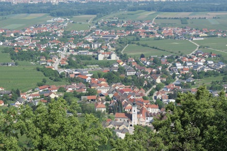 Overlooking village below from Abby.