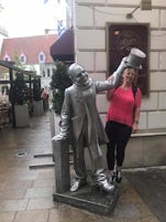 Hanging with the city greeter in Bratislavia, Slovakia!