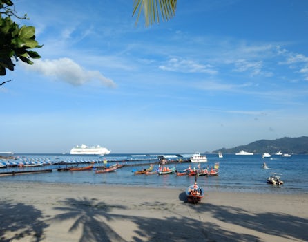 Phuket - Patong Beach - Anchored - with a tender/ferry leaving every 20mins